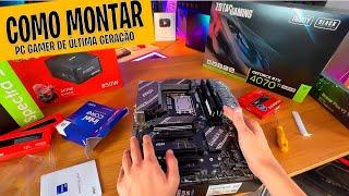 MONTANDO UM PC GAMER DE ULTIMA GERAÇÃO  (POV) Intel I9 14900KF + RTX 4070 TI SUPER