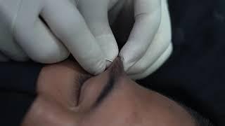 Eyebrow Piercing freehand by Niyo | Tindik Alis | piercingindonesia.com