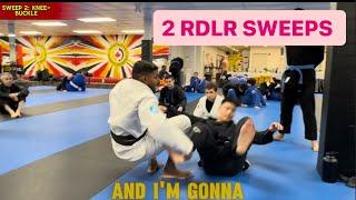 Two SIMPLE Reverse De La Riva sweeps