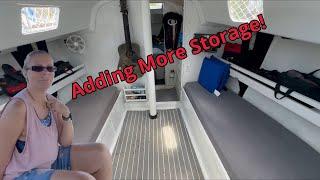 Building the original shelves back   Adding much needed storage, Sailing Kaya EP54