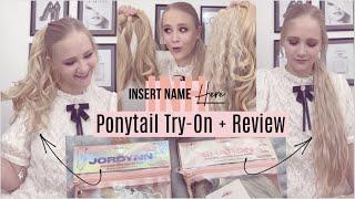 INSERT NAME HERE: Sharon and Jordynn ponytail review & try on; chronic illness friendly