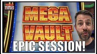 I HAD THE MOST EPIC SESSION PLAYING MEGA VAULT MEGABUCKS SLOT MACHINE!