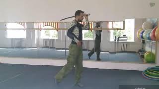 Flankirovka by shashka sword. Lesson #3. How to rotate top figure of eight