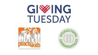 Giving Tuesday with Peace4Kids and Intersectional Environmentalist