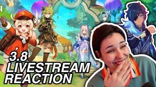 3.8 LIVESTREAM REACTION (Kaeya, Fontaine, Kaeya, New Event, Kaeya) | Genshin Impact