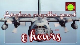 AIRPLANE PROPELLER SOUND EFFECT FOR  SLEEPING | AC-130 SOUND ️ #airplanesound #8hours #whitenoise