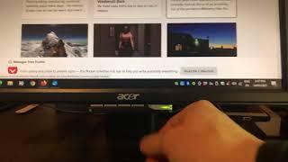 How to lower brightness on ACER computer screen