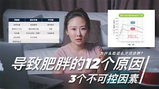 导致肥胖的12个原因，3个不可控因素 【吃货男友的健身女友】