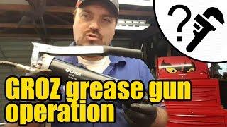 GROZ G4 HD manual grease gun refill & operation #1958