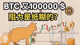 BTC 又10万美金了，牛市的阻力，大多是纸糊的？比特币行情分析(BTC/ETH/比特币/以太坊/bitcoin/ethereum行情分析)