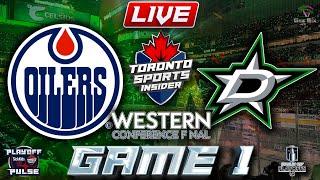 Edmonton Oilers vs Dallas Stars Game 1 LIVE Stream Game Audio | NHL Playoffs Gamecast & Chat