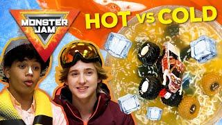 Monster Jam HOT vs COLD Challenge! | MONSTER JAM Revved Up Recaps Season 4 Episode 6