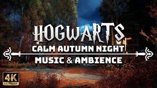 A Calm Autumn Night at Hogwarts | 4K Harry Potter Music & Ambience