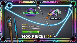 1400 pieces of SINGLE CUE - First time in HISTORY of 8 Ball Pool Chronicle Cue Level MAX GamingWithK