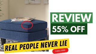 Rotterdam Upholstered Ottoman Review - Three Posts - Wayfair - Never Lie -  Habib 1 Reviews