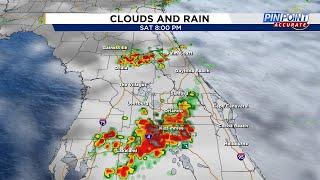Scattered heavy rain is expected across Central Florida