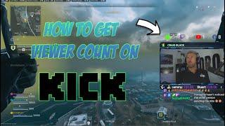 How to get a live Viewer Count for Kick on your stream!