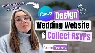 How To Build A Wedding Website in Canva and Collect RSVPs | Free Template (2025 Tutorial)