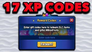 ALL 17 DOUBLE xp codes in 1 minute - Blox Fruits