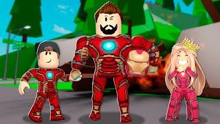 DESCOBRI QUE O PAPAI É UM SUPER HEROI NO BROOKHAVEN : Historinhas de Roblox