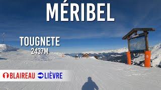 4km long run from Tougnete down to Méribel Centre in Les 3 Vallées