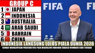  KEPUTUSAN TAK TERDUGA PRESIDEN FIFA MALAM INI!! SCANARIO INDONESIA BISA LANGSUNG LOLOS PIALA DUNIA