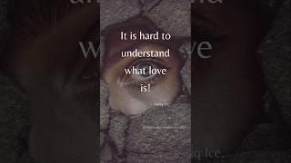 It is hard to understand what love is! Motivational video. Day 114 quotes #shorts #motivation #love