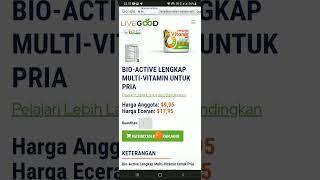 Bio-Active Lengkap Multi-Vitamin Untuk Pria Product dari LiveGood