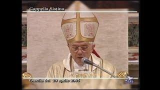 Benedict XVI gives in Latin his first homily as pope