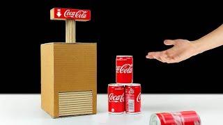 Diy Cardboard crafts. How to Make Coca Cola Machine