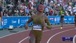 Sha'Carri Richardson qualifies for first Olympics in 100m | U.S. Olympic Track & Field Trials