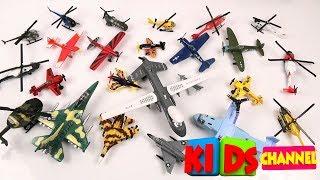 Learn Airplanes | Fighter Planes | Jet And Helicopter For Kids  | Toddlers  Vehicles | Fun Videos