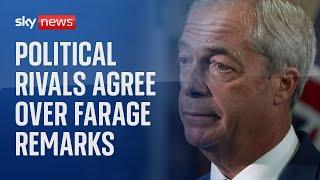 Sunak and Starmer in agreement over Nigel Farage's Ukraine war comments