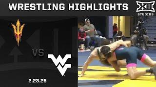 Caleb Downing vs. Michael Kilic (157lbs) | Arizona State vs West Virginia Wrestling Highlights