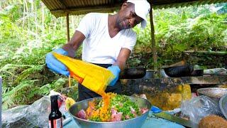 Jamaican Food!!  KING OF CURRY GOAT + Oxtail and Ackee in Montego Bay, Jamaica!