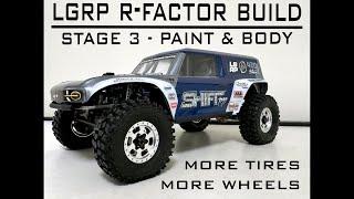 SCX24: LGRP R-FACTOR & COMP FRAME BUILD - STAGE 3: PAINT & BODY, WHEELS & TIRES, MEUS MB24 COMPARO