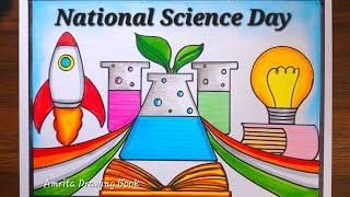 Science Day Drawing easy,28 Feb | National Science Day Drawing | National Science Day Poster Drawing