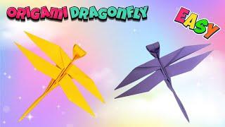 Easy Paper Dragonfly | Origami Dragonfly | Paper Crafts | DIY