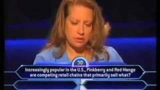 Red Mango on Who Wants to Be a Millionaire