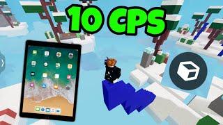 How To Build Fast On Mobile.. (Roblox Bedwars)
