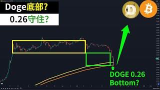 Dogecoin bottom? DOGE0.26 holds? Bitcoin?