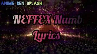 NEFFEX Numb - Lyrics [Copyright free music] Anime Ben Splash #neffex #coprightfreesong