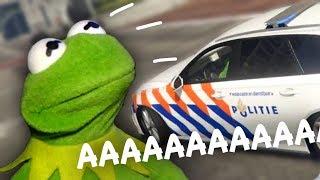 KERMIT JAT EEN POLITIEAUTO!  | GTA RP Leopolder KAREL ERMIT