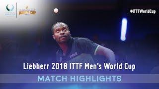 Aruna Quadri vs Kanak Jha I 2018 ITTF Men's World Cup Highlights (Group)