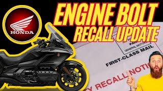 Engine Bolt Recall Update Service Bulletin 29 December 2024 for 2018 2019 2020 2021 Honda Goldwings