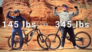 345 Pounds Man Attemps to ride an Insane World's Famous Trail