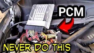 Never do this to your car.  You could destroy your car computer PCM.