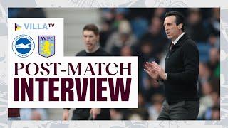 "Now it's important to rest and recover" I POST MATCH | Unai Emery after defeat to Brighton