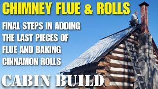 Off-grid tiny cabin build chimney and braided rug - cabin update #24