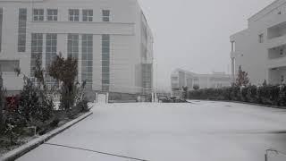 Snow in Ashgabat 2020